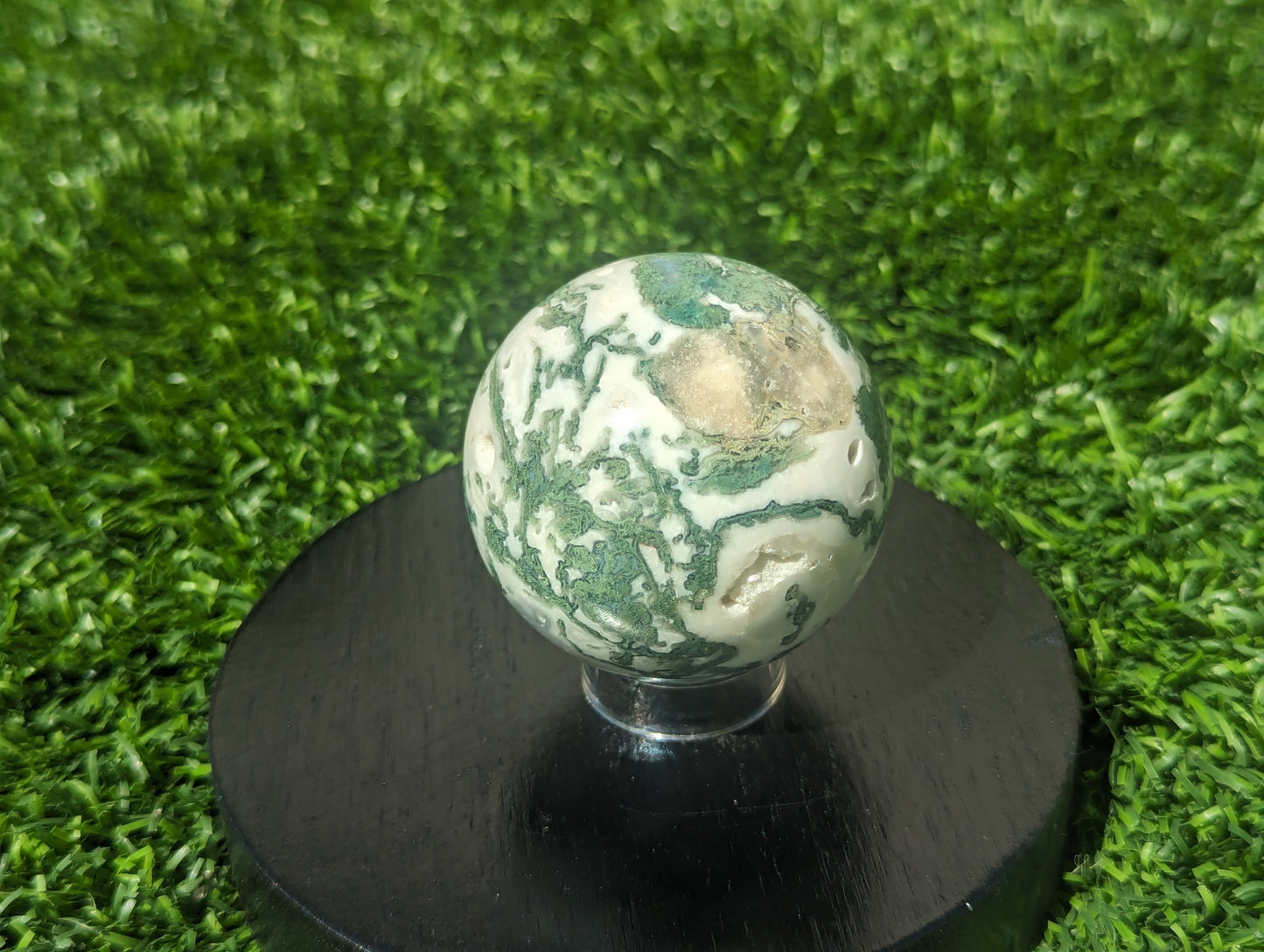Green Moss Agate Sphere