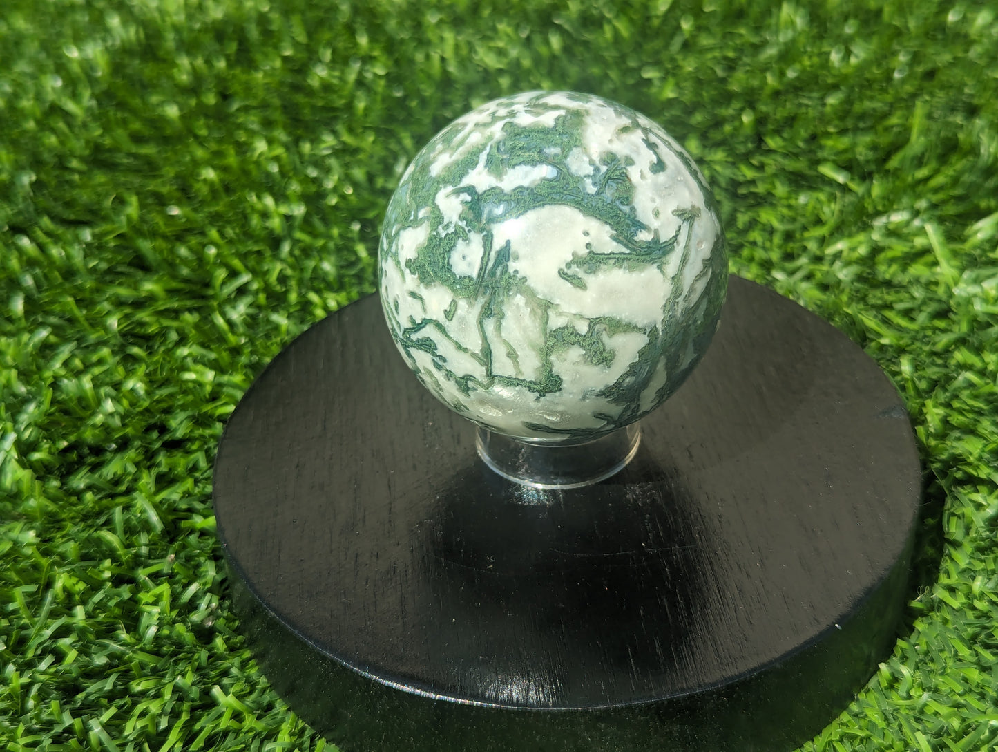Green Moss Agate Sphere