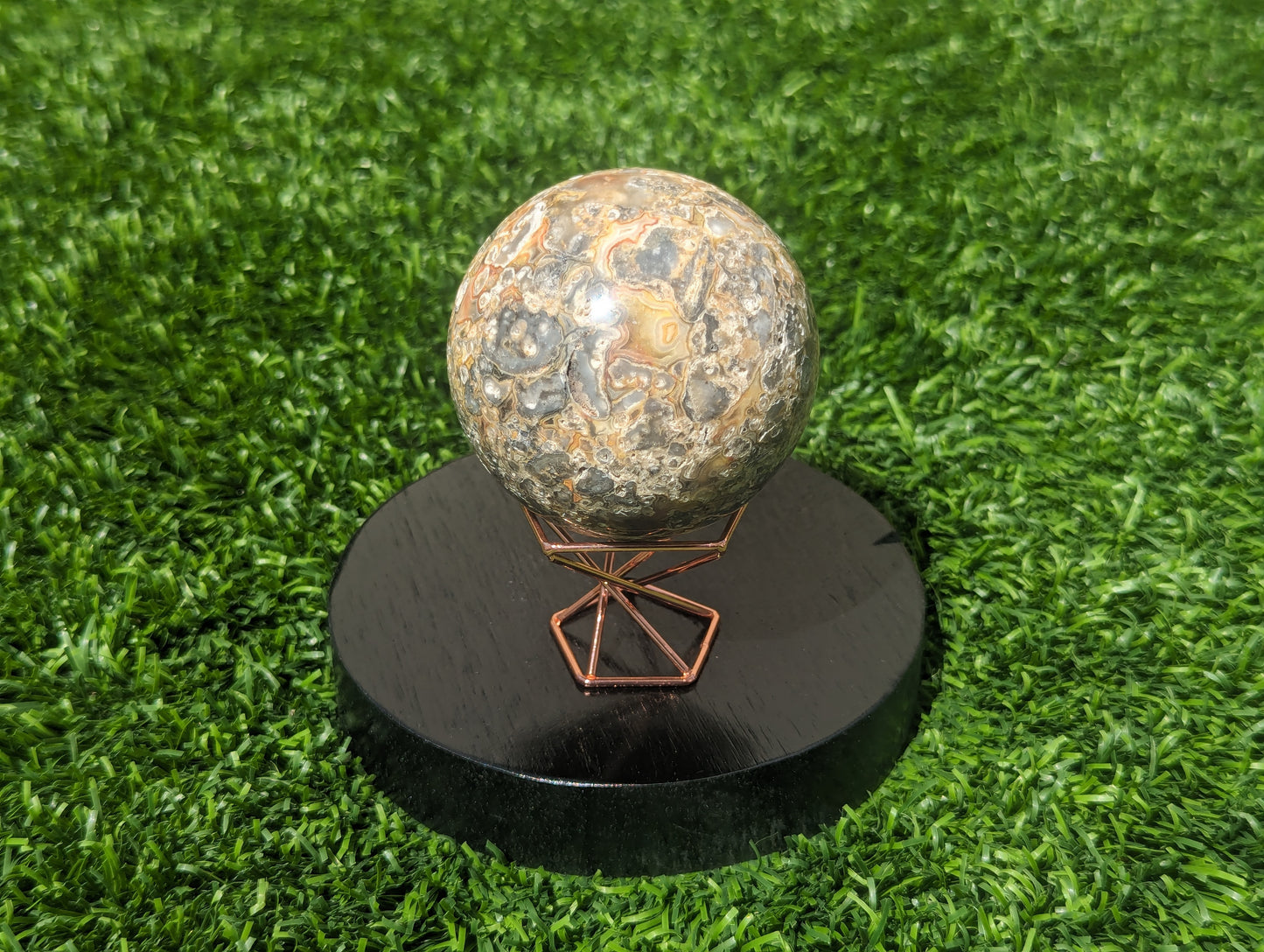 Mexican Crazy Lace Agate Sphere