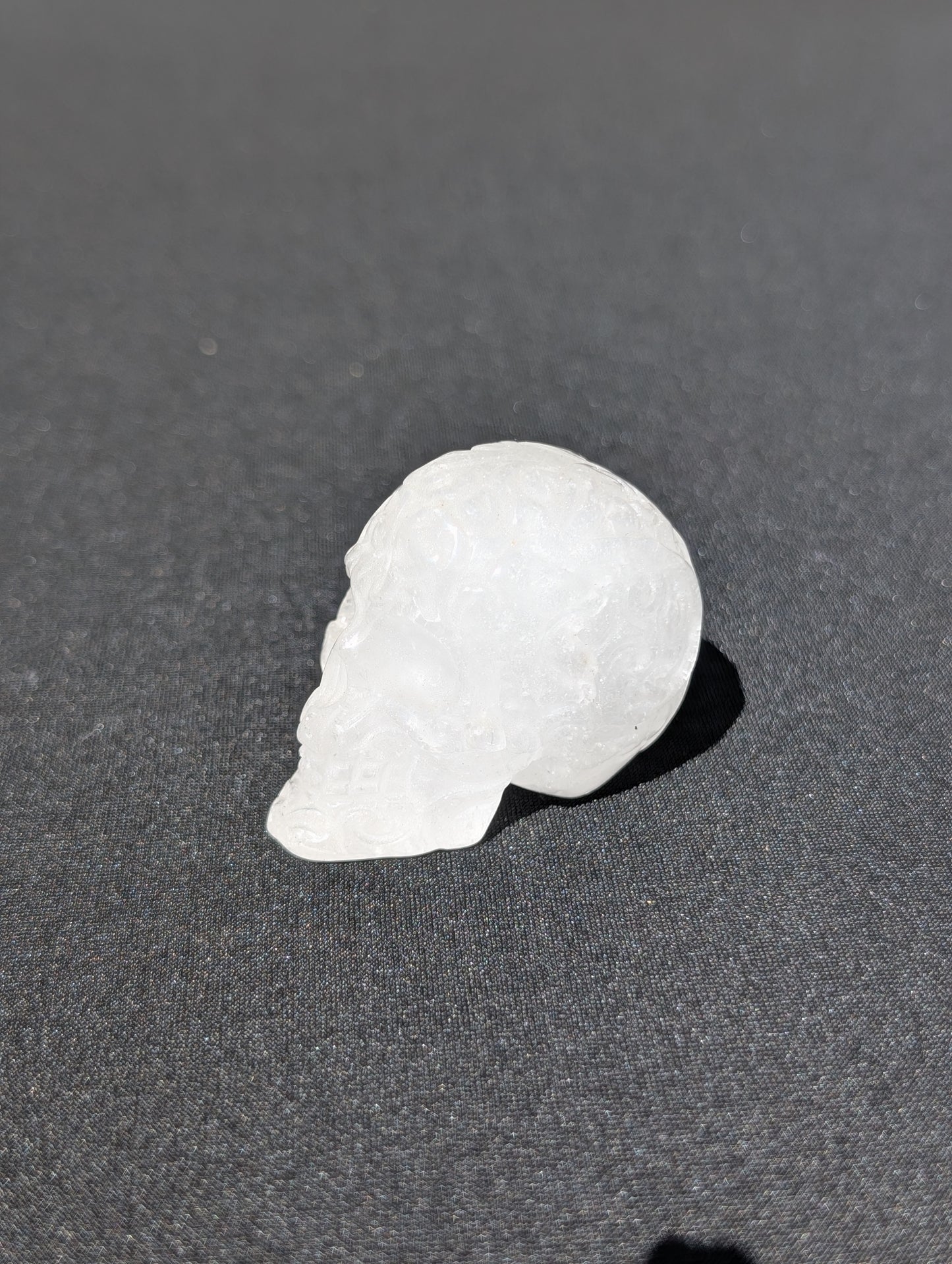 Clear Quartz Skull Carving – 1.5" | 0.3 lbs