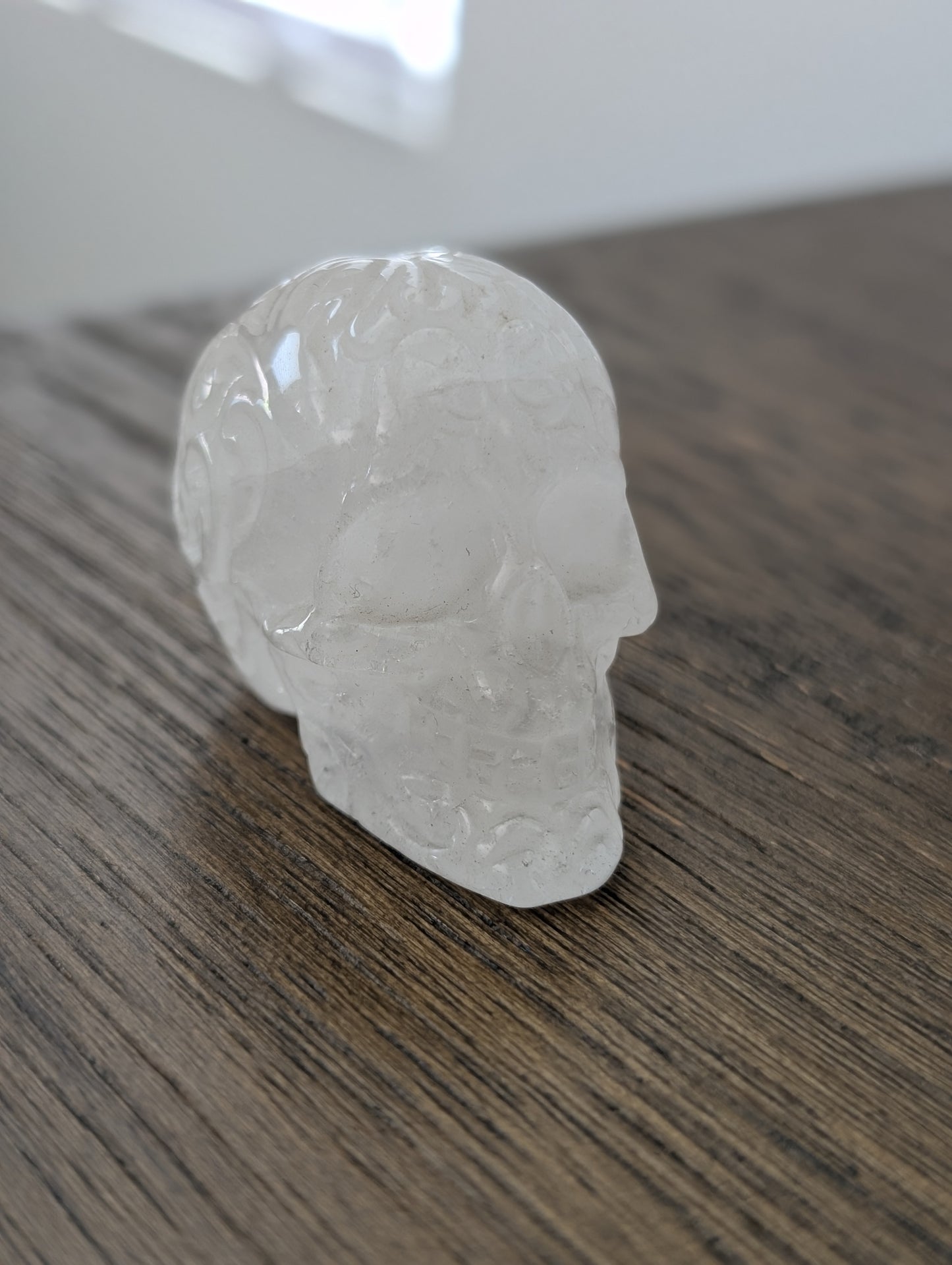 Clear Quartz Skull Carving – 1.5" | 0.3 lbs