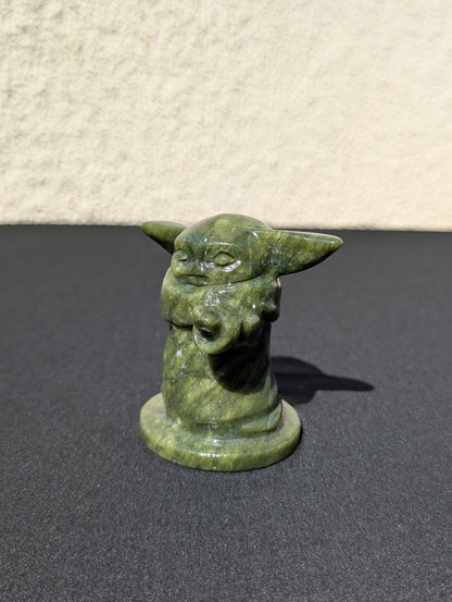 Grogu Jade Carving – 3" | 0.6 lbs