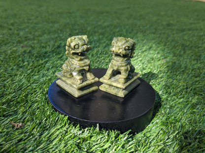 Jade Foo Dog Statues (pair)