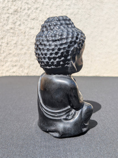 Obsidian Buddha Carving – 6" | 2 lbs