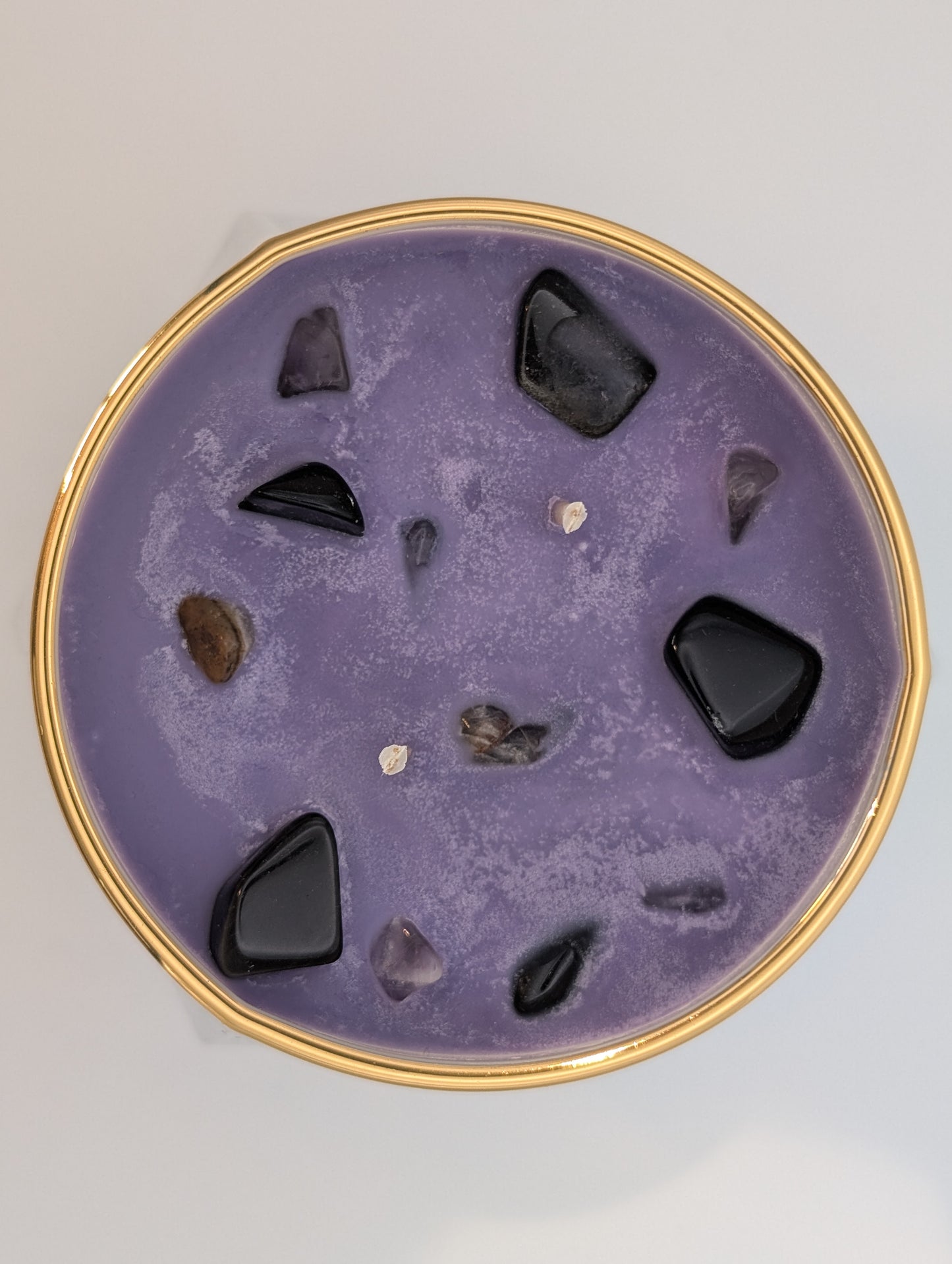 Plum After Dark – Crystal Infused Candle by Camdles