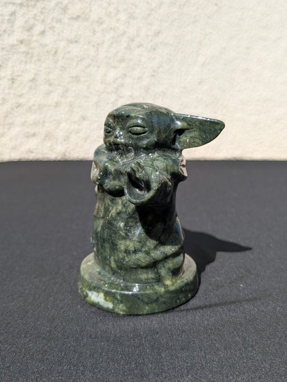 Grogu Jade Carving – 4" | 1.3 lbs