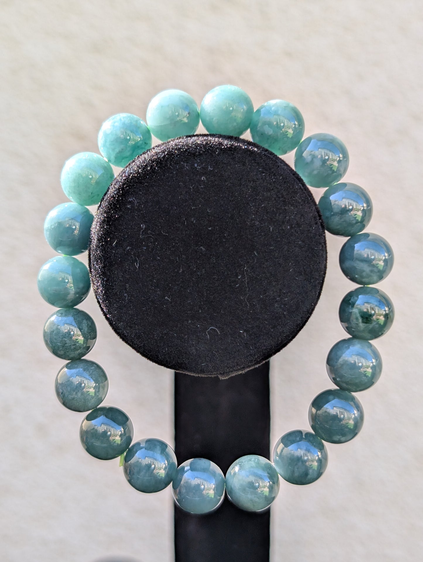 Blue Water Jade Bracelet – Serenity • Prosperity • Emotional Balance