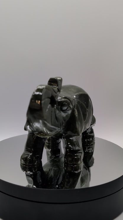 Jade Elephant Carving – 4.5" | 2.5 lbs