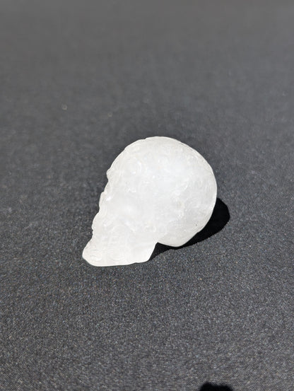 Clear Quartz Skull Carving – 1.5" | 0.3 lbs