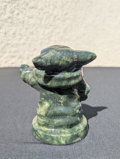 Grogu Jade Carving – 4" | 1.3 lbs