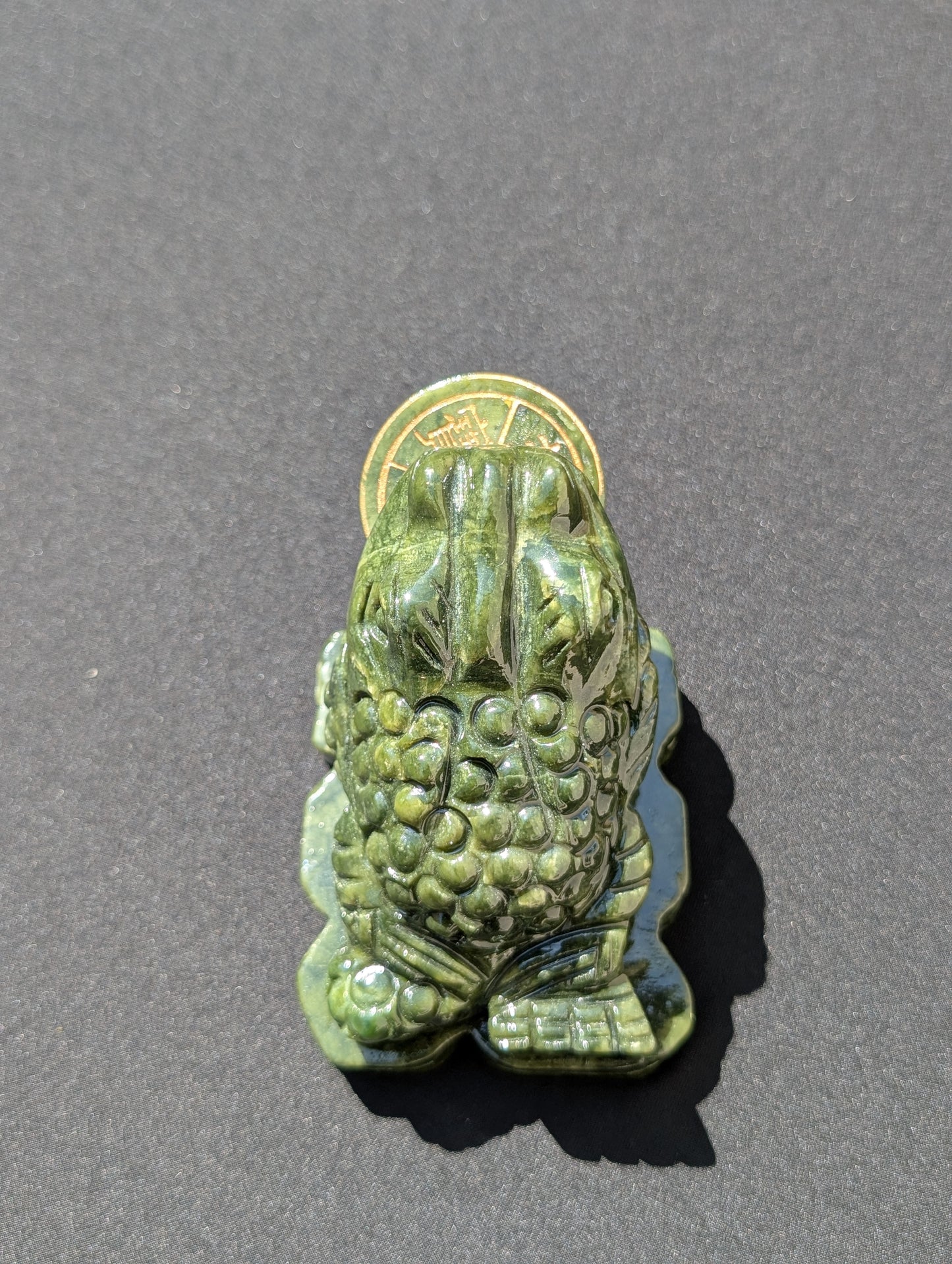 Jade Money Frog Carving – 3.2" | 1.4 lbs