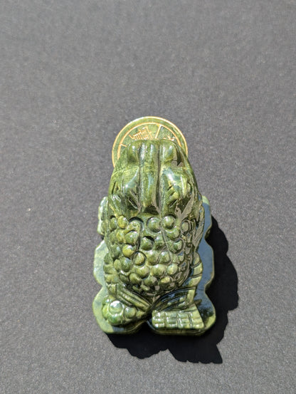 Jade Money Frog Carving – 3.2" | 1.4 lbs