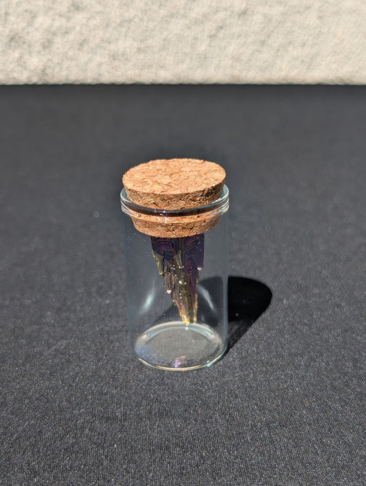 Bismuth in Corked Glass Bottle – 2" | 0.1 lbs
