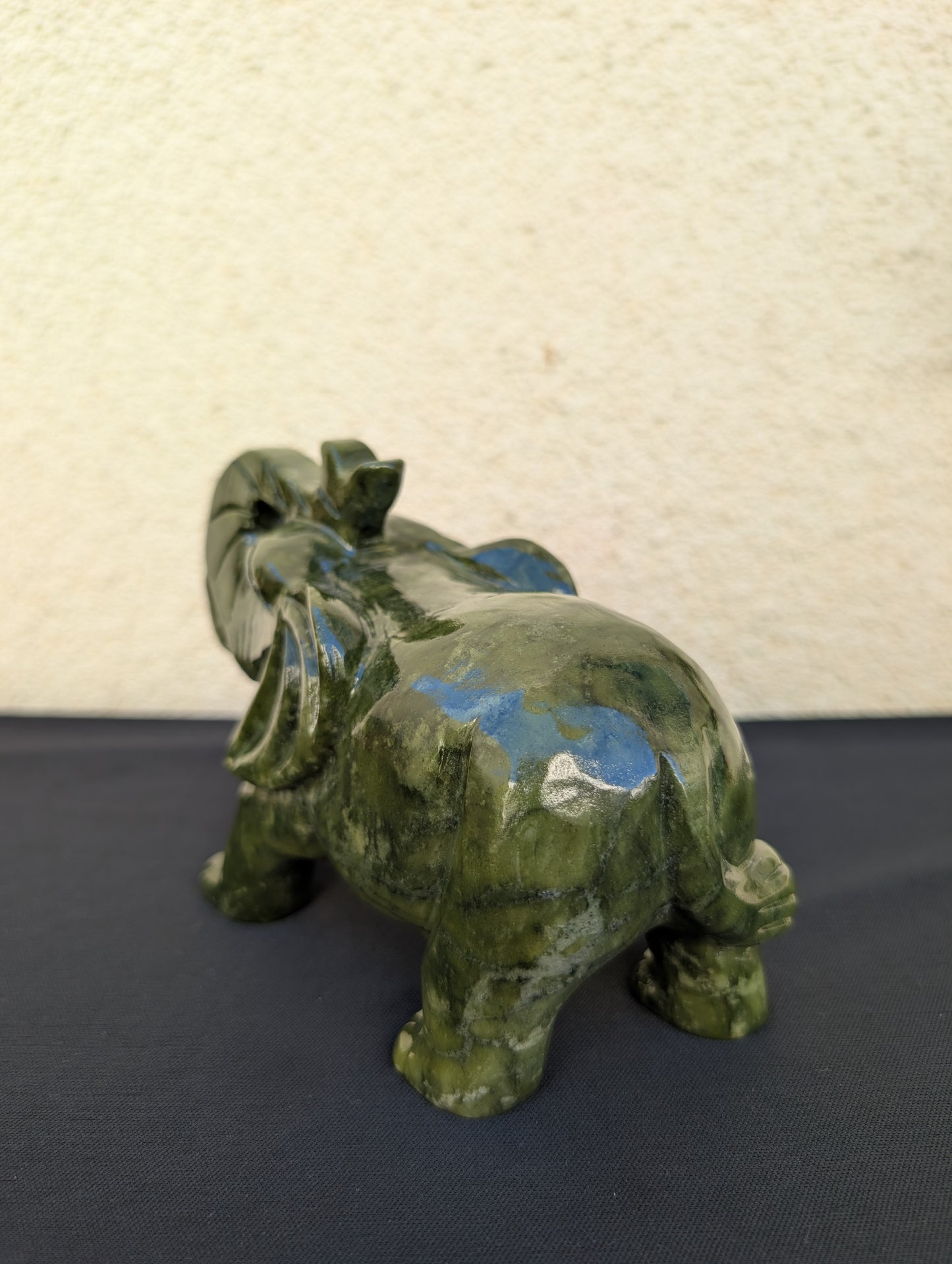 Jade Elephant Carving – 4.5" | 2.5 lbs
